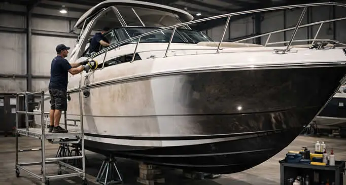 how to detail a boat