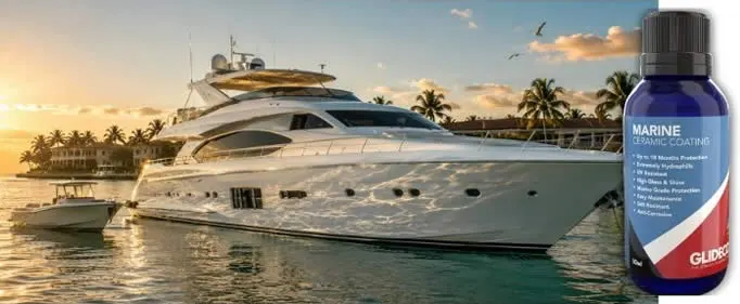 Professional application of Glidecoat marine ceramic coating 