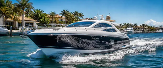 Self-healing boat film benefits on a luxury yacht in Florida.
